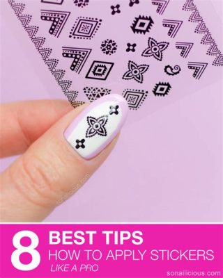 how to apply nail art stickers - the art of transforming your nails with vibrant hues