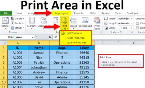 how to view print area in excel and why understanding it can enhance your data presentation skills